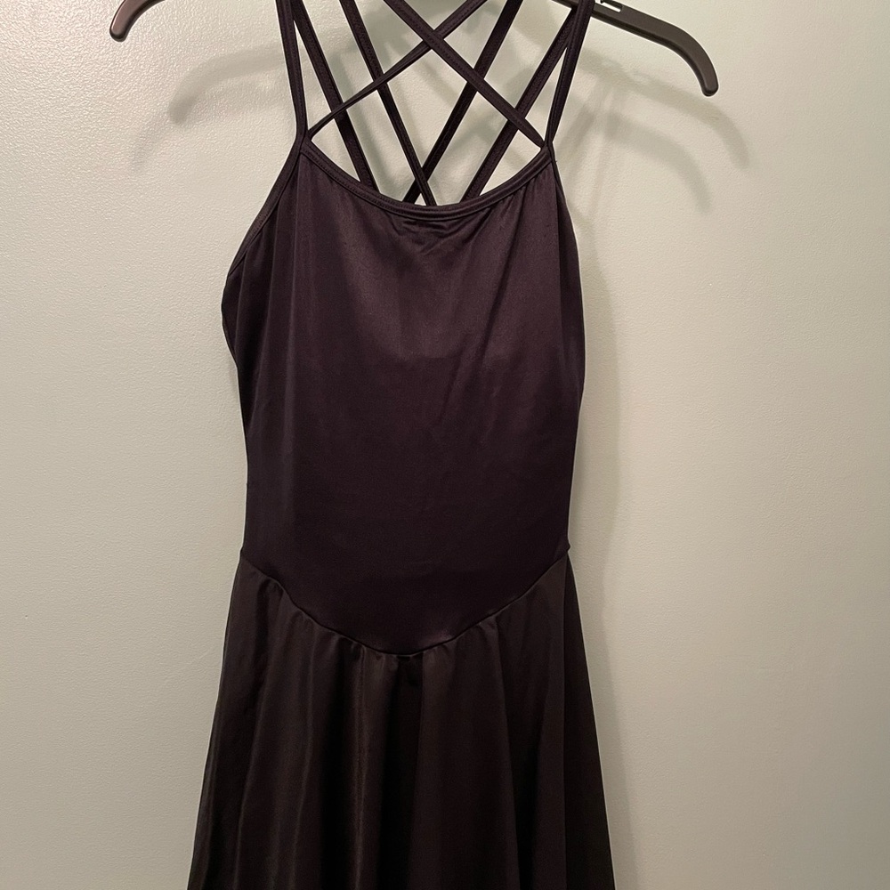 Black strappy lyrical dance dress costume